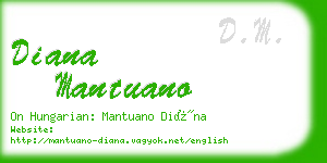 diana mantuano business card